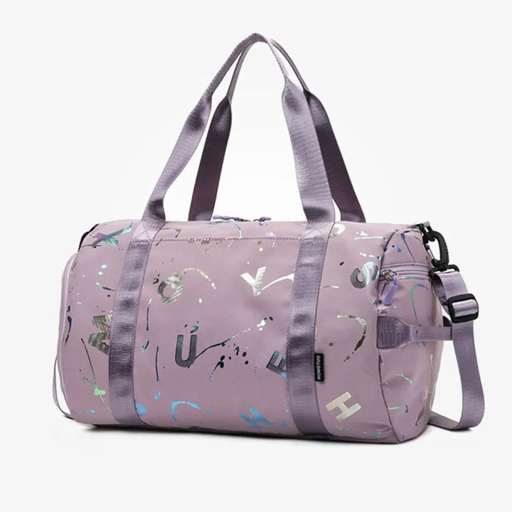Sports bag for women – Stylish fitness & yoga bag with wet compartment & shoe compartment