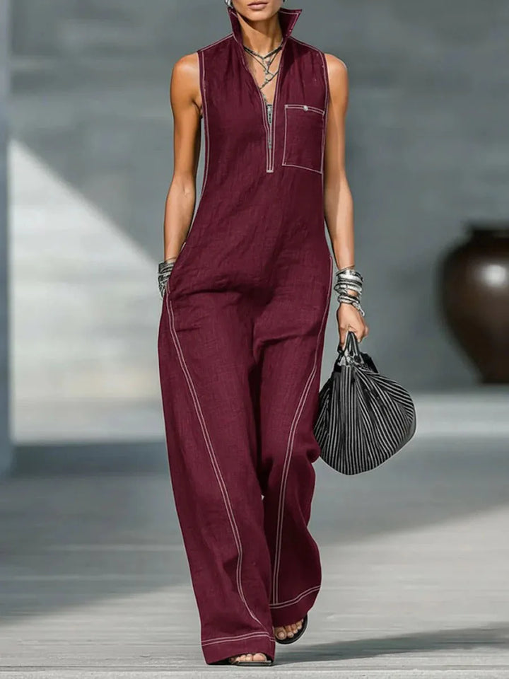 Blair™ | Sleeveless Zip Jumpsuit