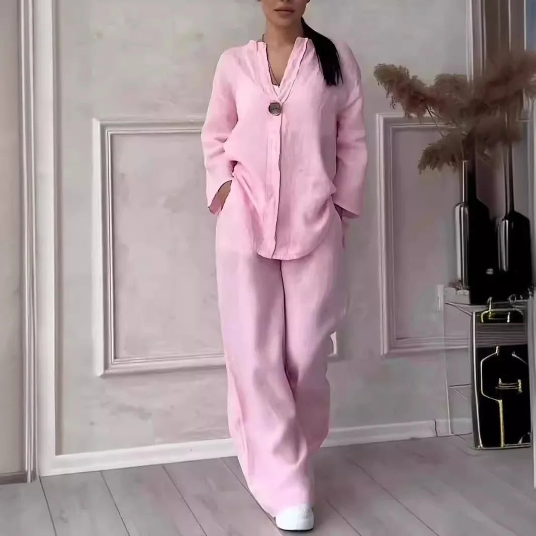 Lumi | Blouse & Wide-Leg Set