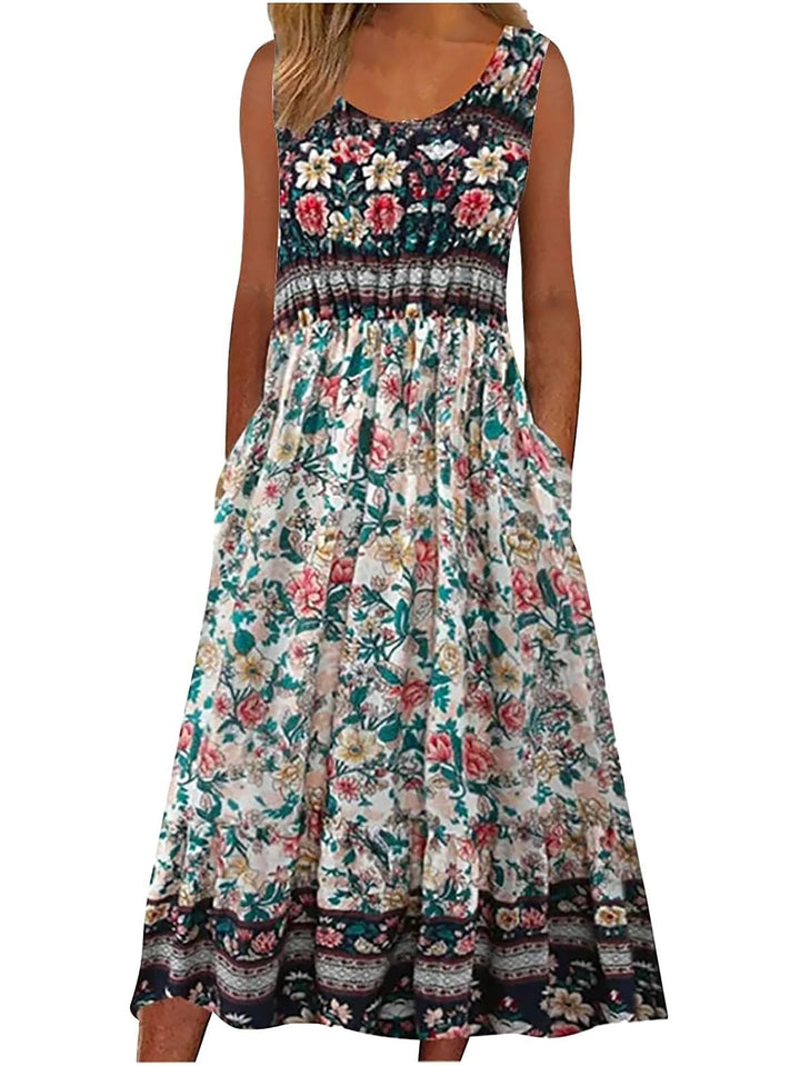 Bo | Boho Floral Pocket Sundress