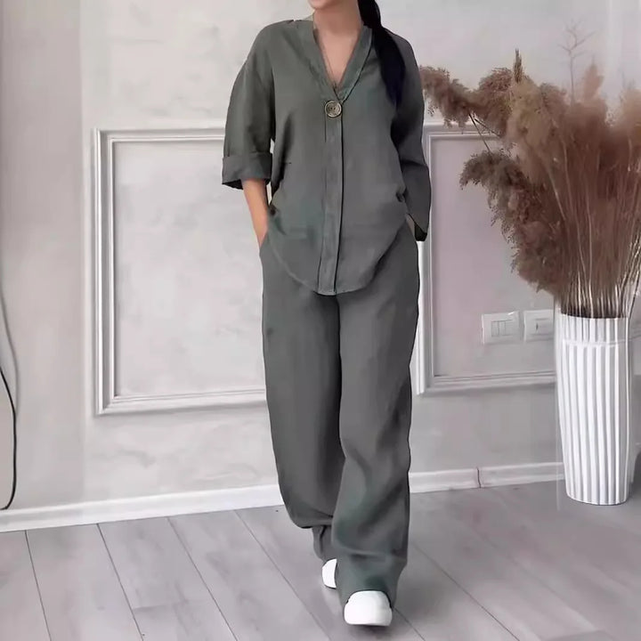 Lumi | Blouse & Wide-Leg Set