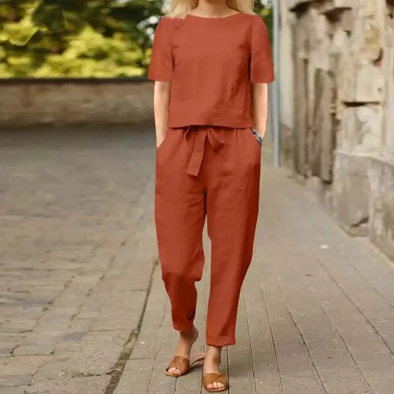 Rena | Tie-Waist Retro Set