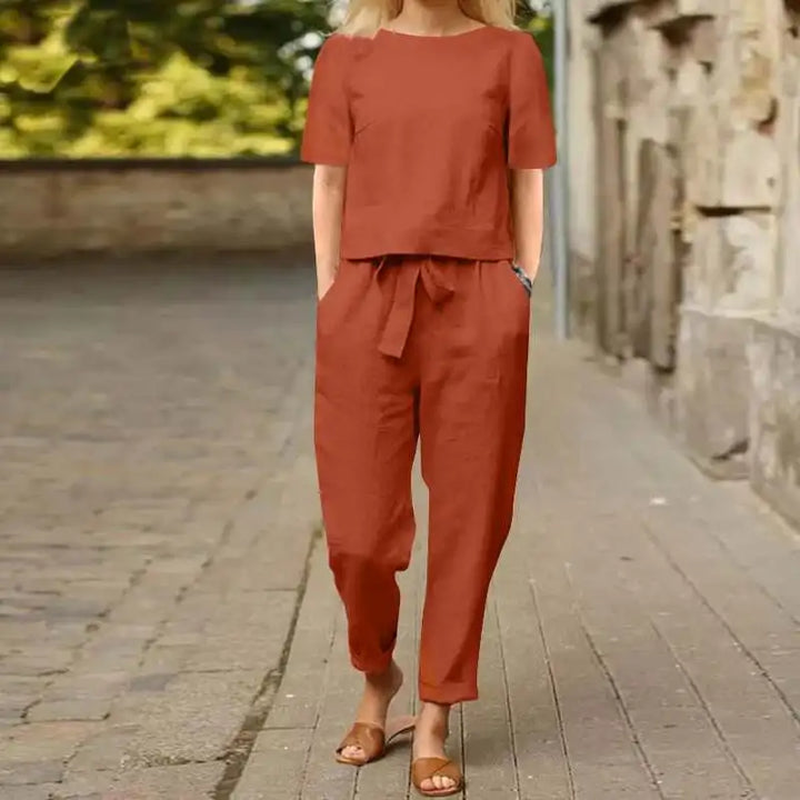 Rena | Tie-Waist Retro Set