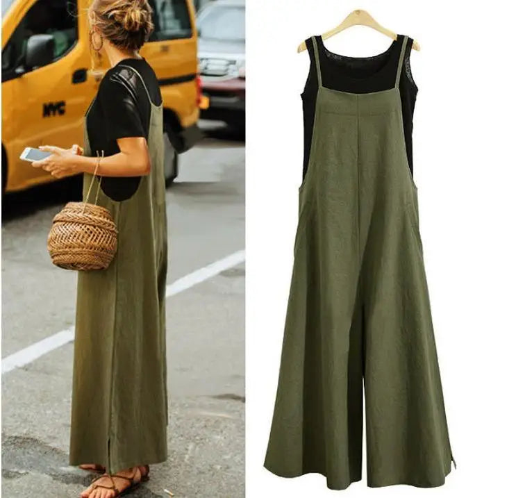 Harlow | Wide-Leg Linen Jumpsuit