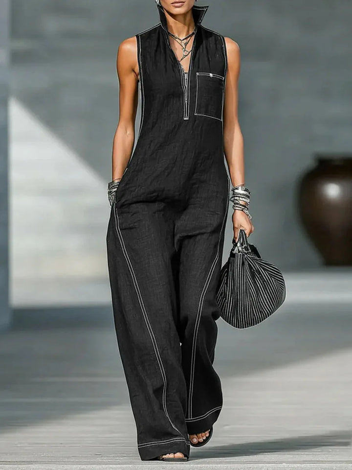 Blair™ | Sleeveless Zip Jumpsuit