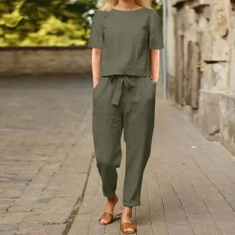 Rena | Tie-Waist Retro Set