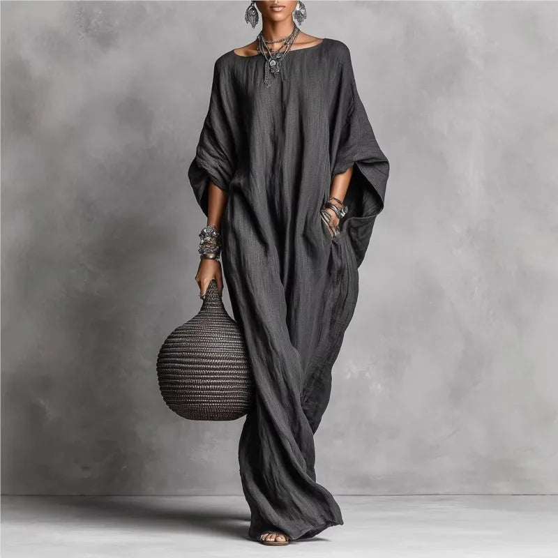 Marina™ Oversized Linen Maxi Dress