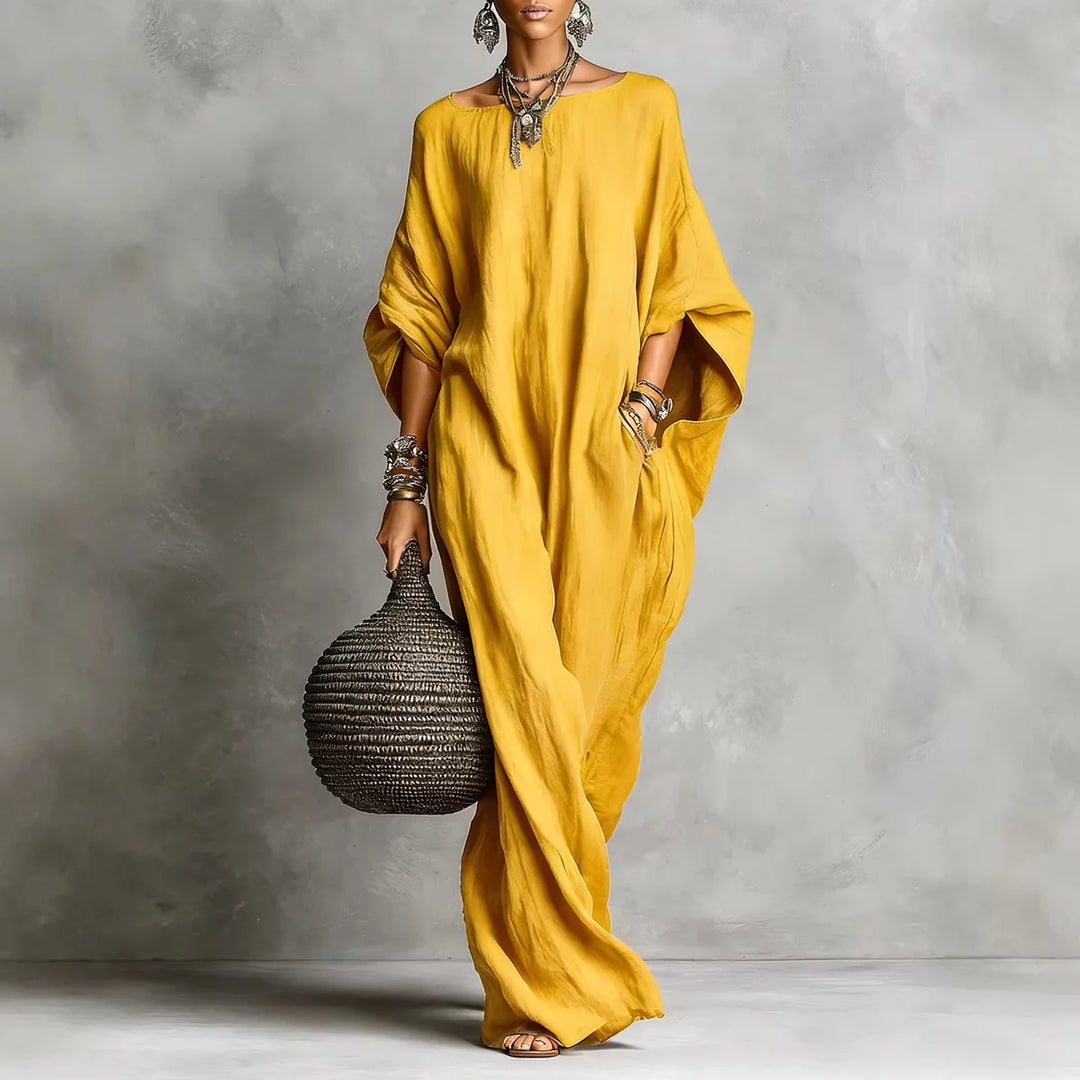 Marina™ Oversized Linen Maxi Dress