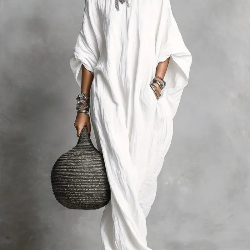 Marina™ Oversized Linen Maxi Dress