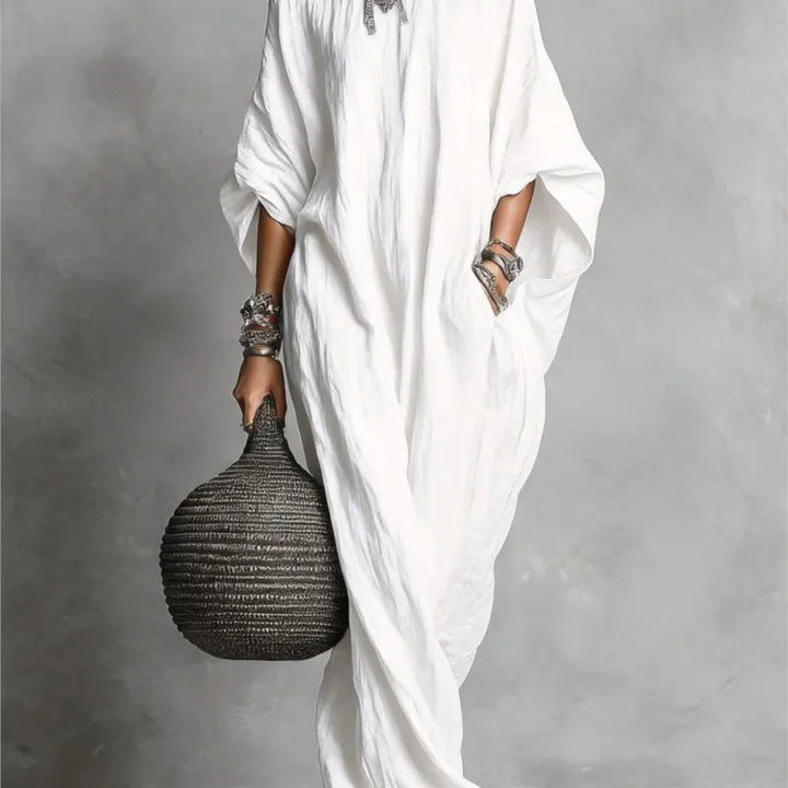 Marina™ Oversized Linen Maxi Dress