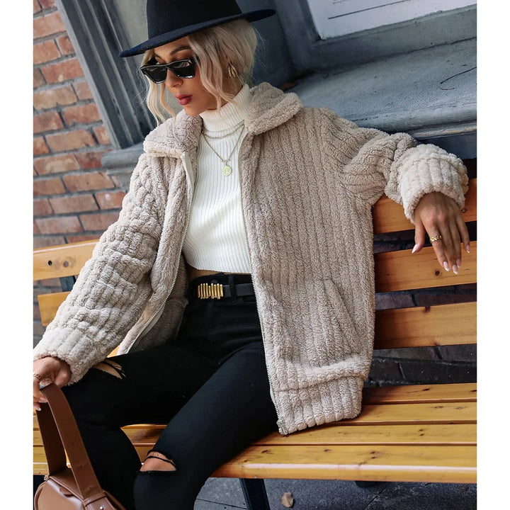 Women’s Jacket | Zip Front Textured