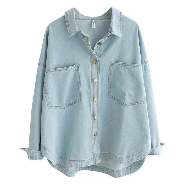 Kae | Loose Denim Blouse
