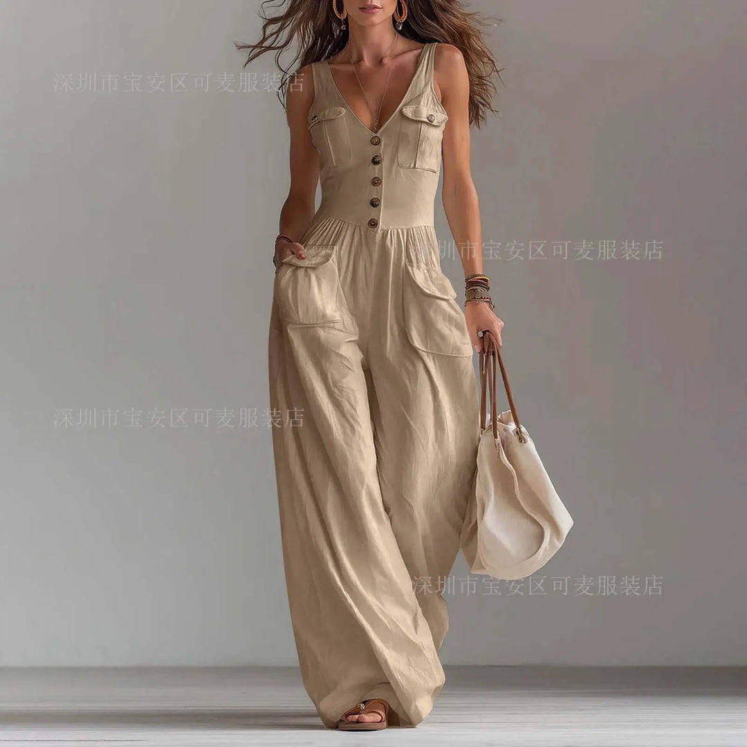 Savannah™ | Utility Wide-Leg Jumpsuit