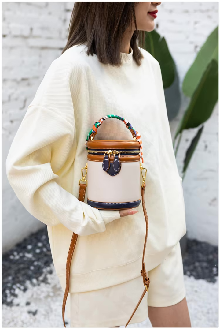 Juno | Bucket Bag with Scarf Handle