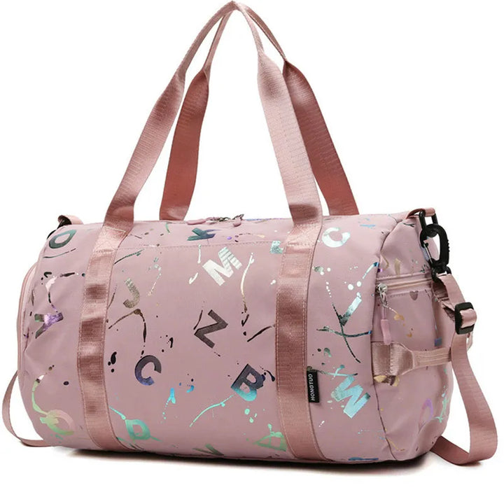 Sports bag for women – Stylish fitness & yoga bag with wet compartment & shoe compartment