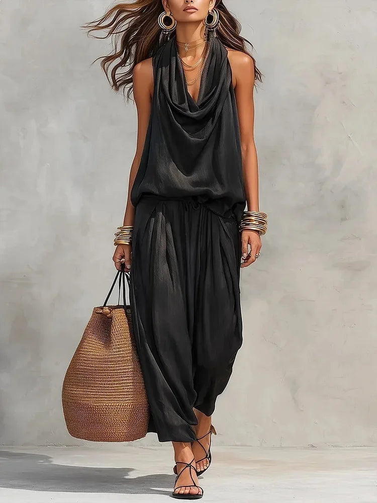 Marbella™ | Sleeveless Wide-Leg Jumpsuit