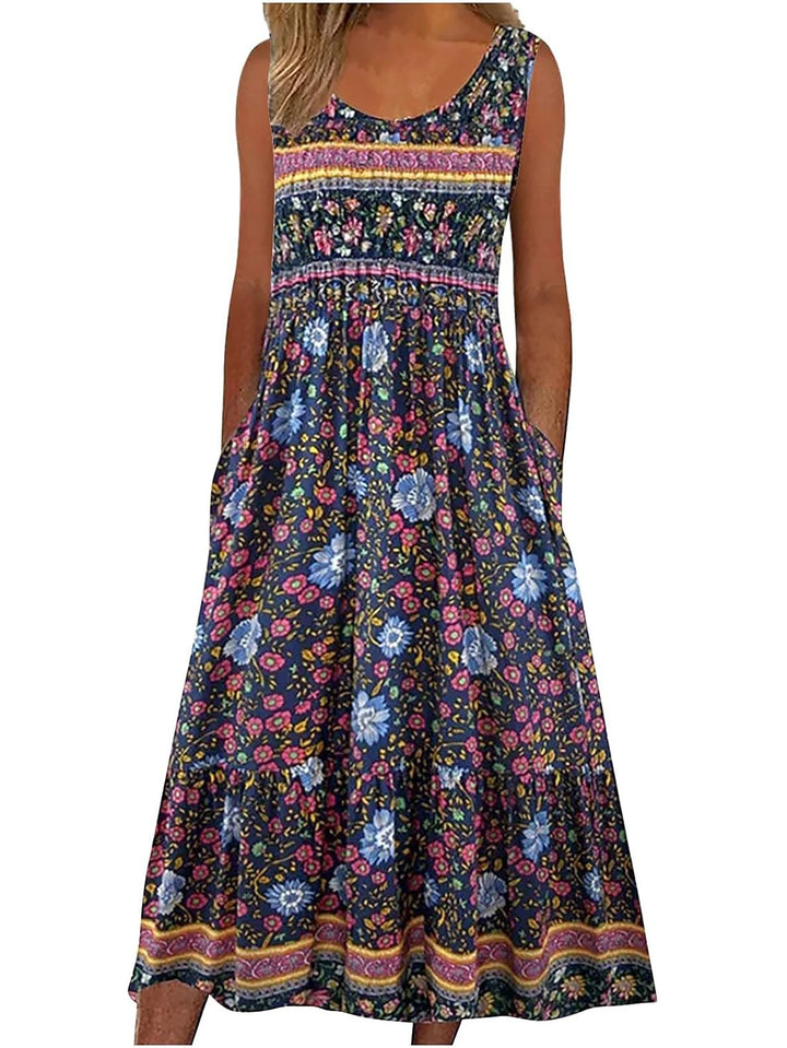 Bo | Boho Floral Pocket Sundress