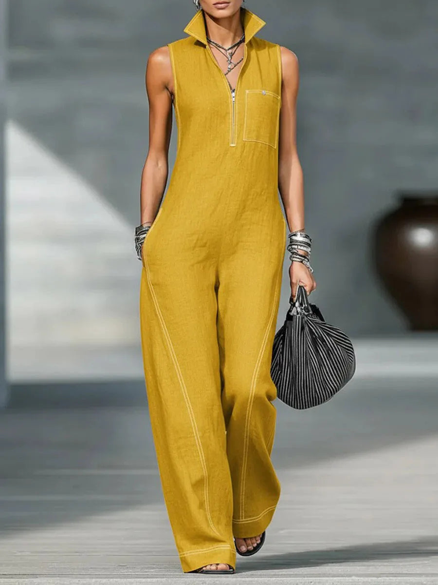 Blair™ | Sleeveless Zip Jumpsuit