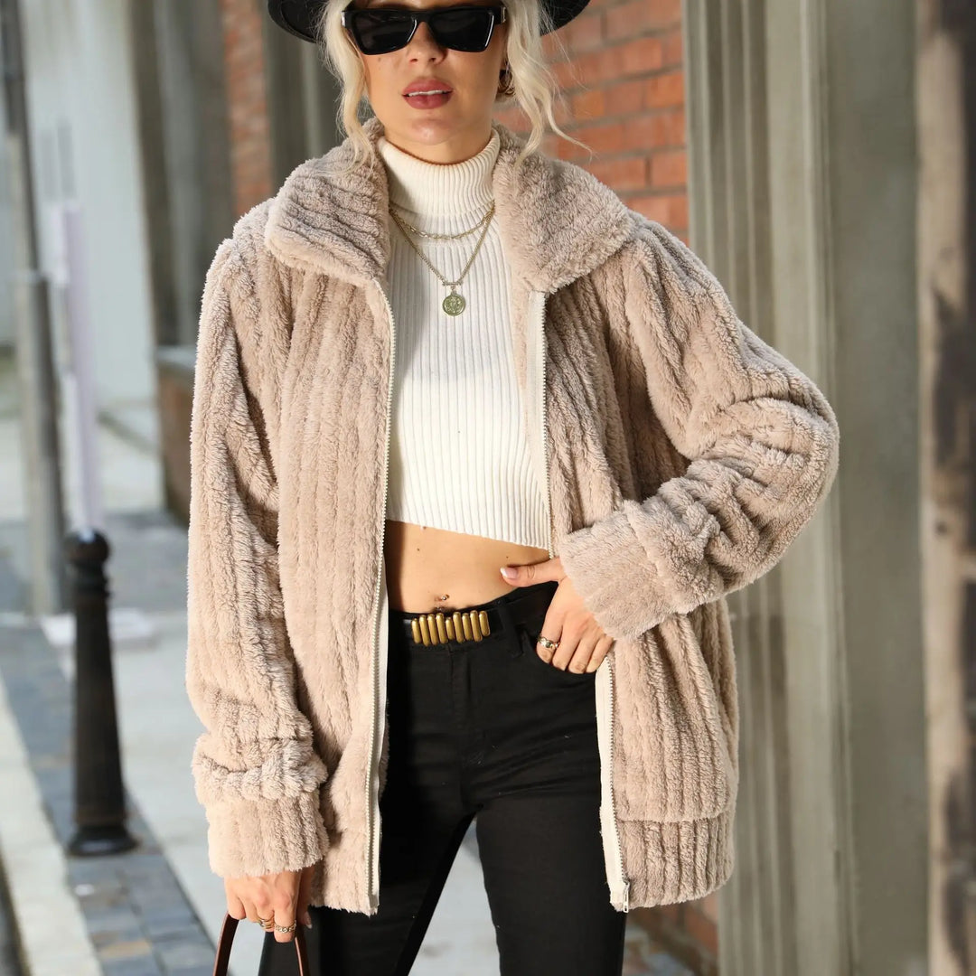 Women’s Jacket | Zip Front Textured