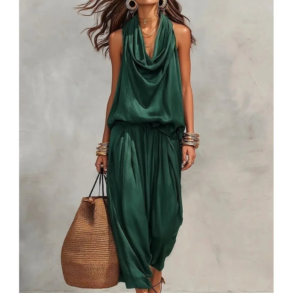 Marbella™ | Sleeveless Wide-Leg Jumpsuit