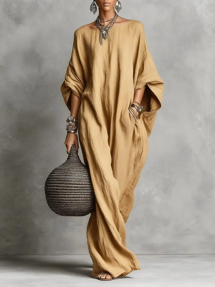 Marina™ Oversized Linen Maxi Dress