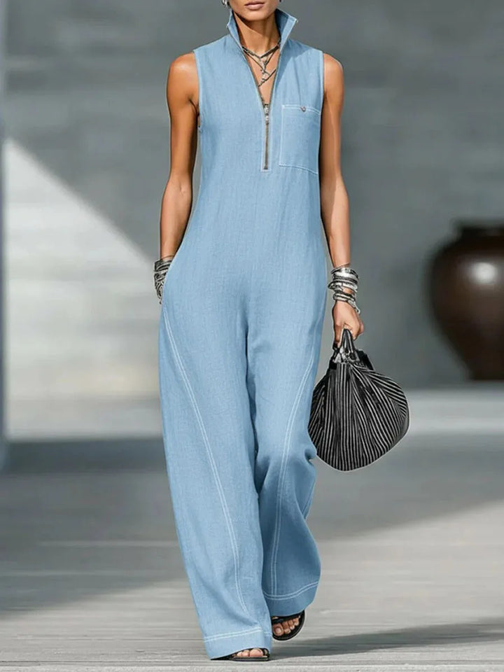 Blair™ | Sleeveless Zip Jumpsuit
