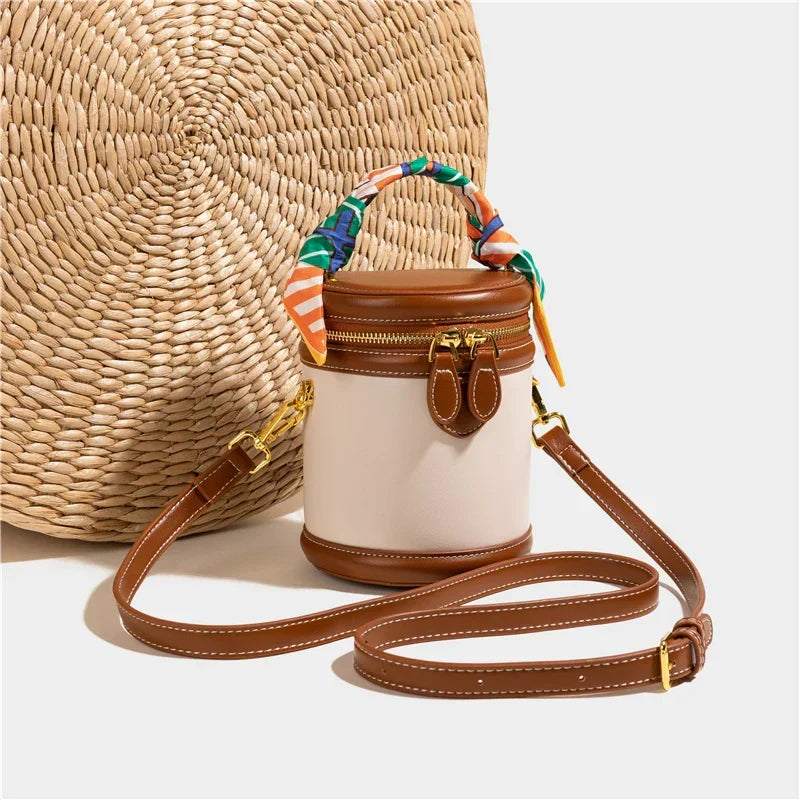 Juno | Bucket Bag with Scarf Handle