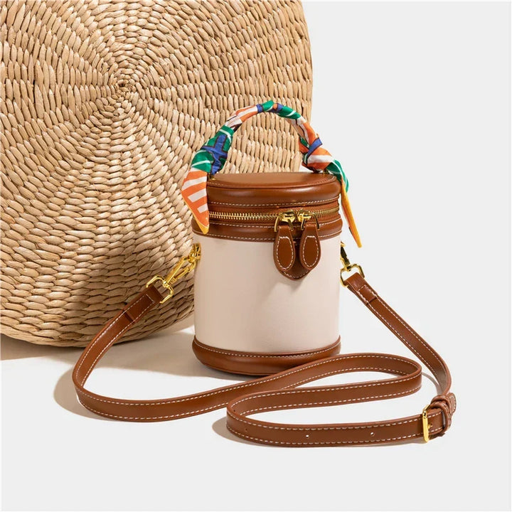 Juno | Bucket Bag with Scarf Handle