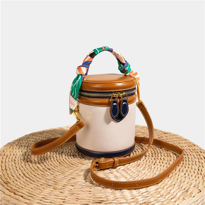 Juno | Bucket Bag with Scarf Handle