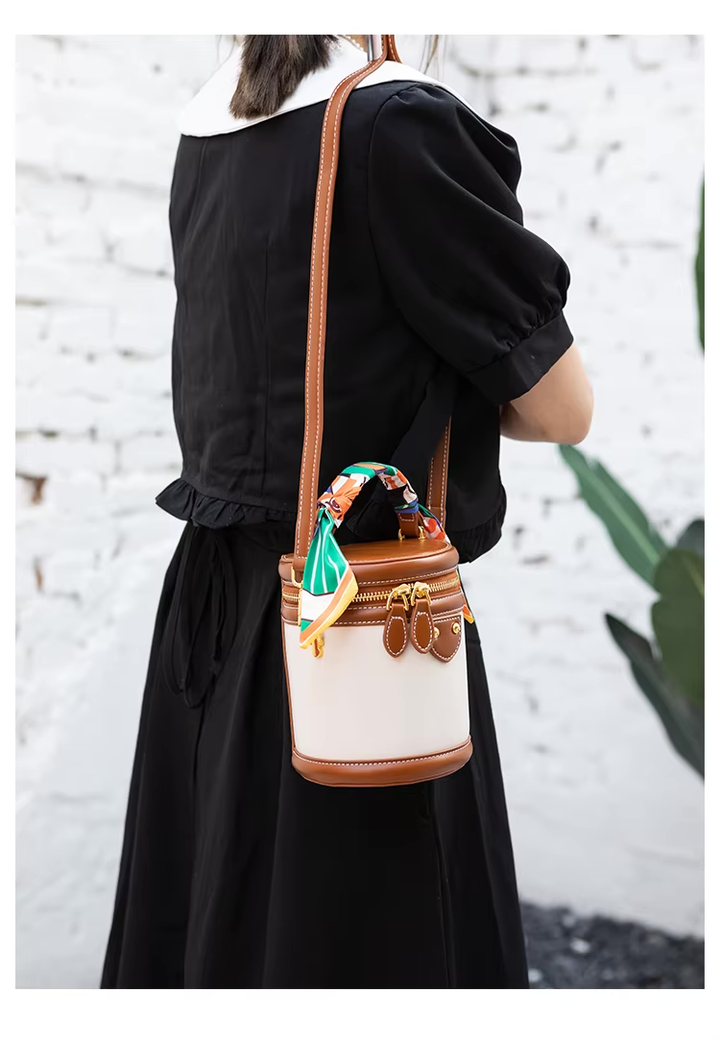Juno | Bucket Bag with Scarf Handle
