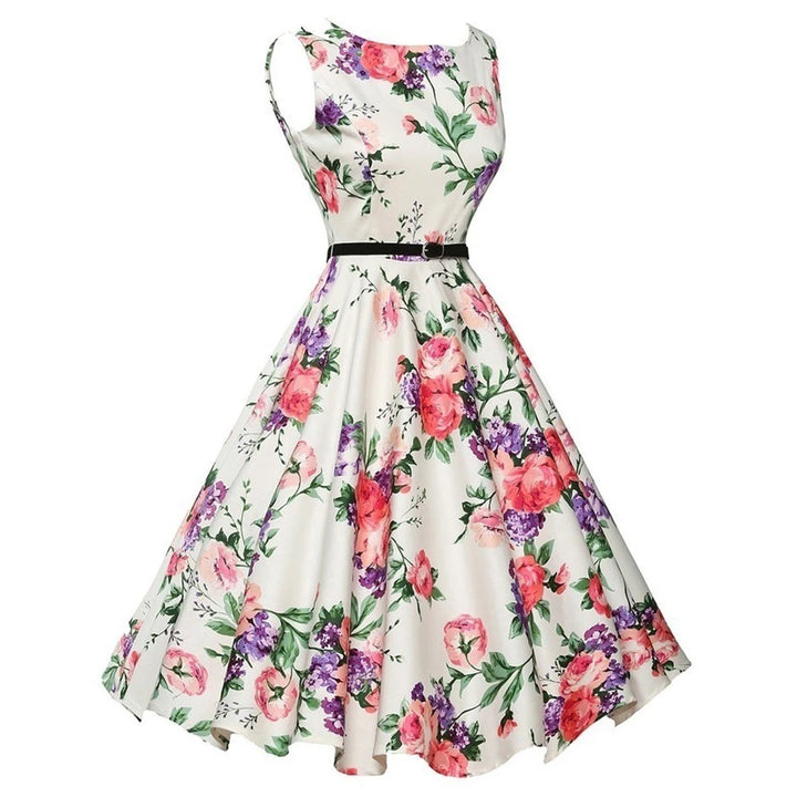 Greta | Retro Swing Floral Dress