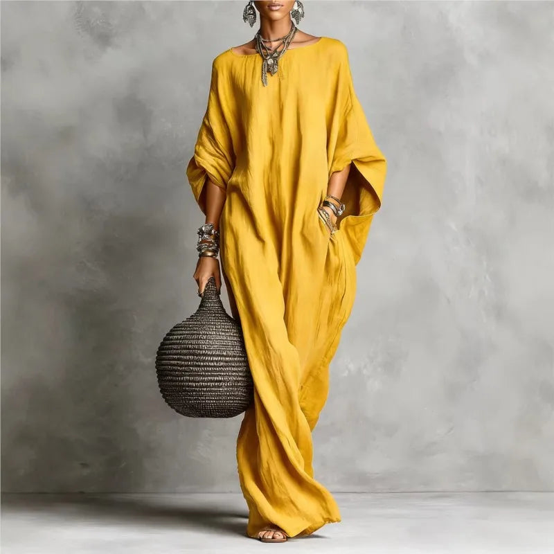 Marina™ Oversized Linen Maxi Dress
