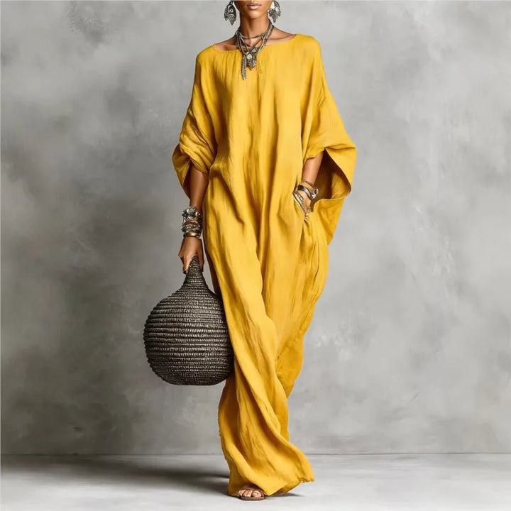 Marina™ Oversized Linen Maxi Dress