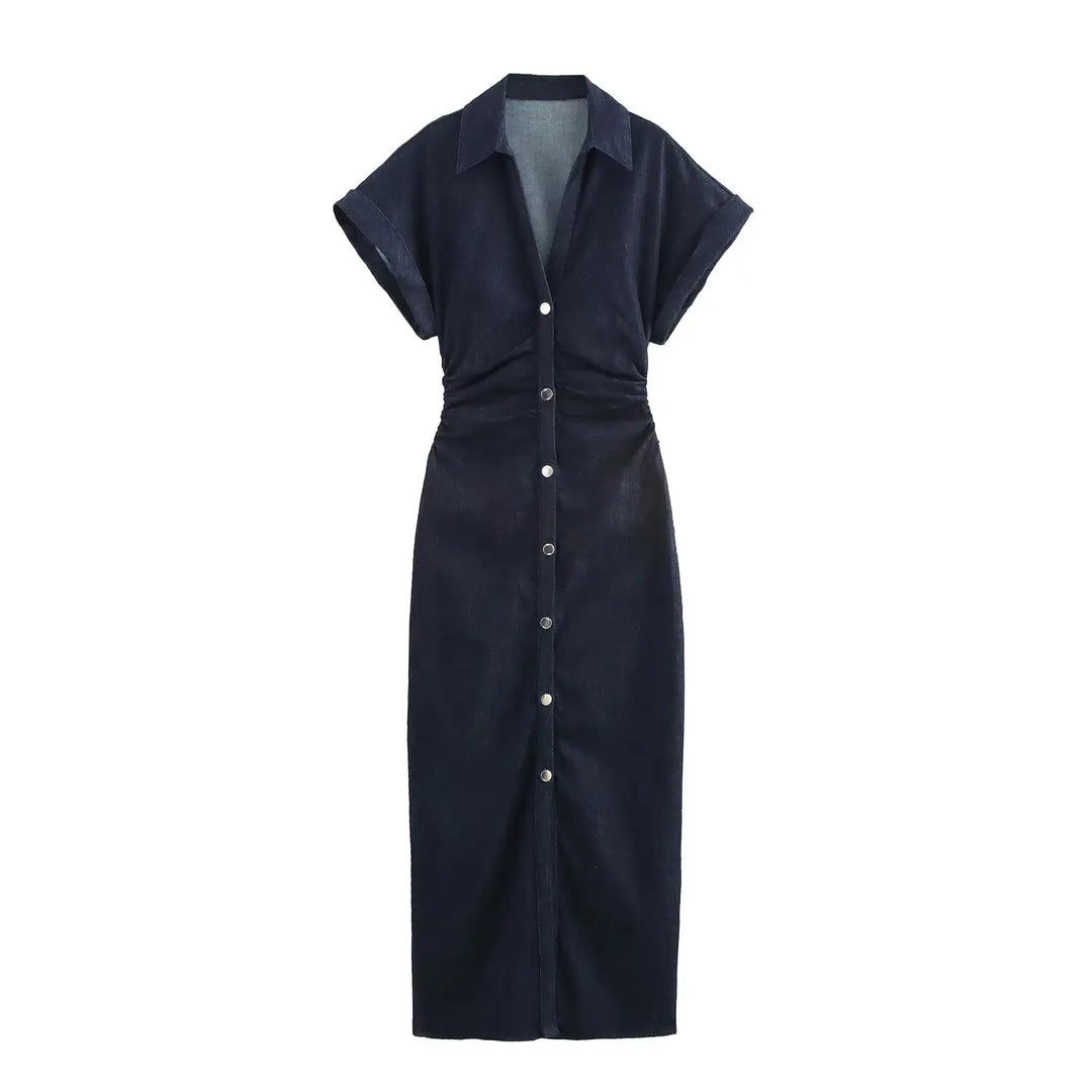 Etta | Denim Midi Dress