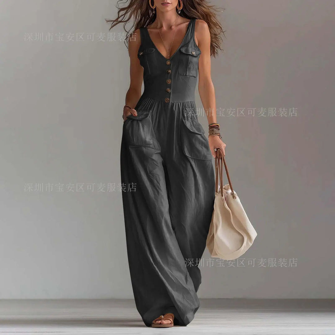 Savannah™ | Utility Wide-Leg Jumpsuit