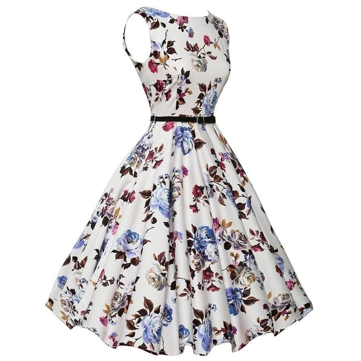 Greta | Retro Swing Floral Dress
