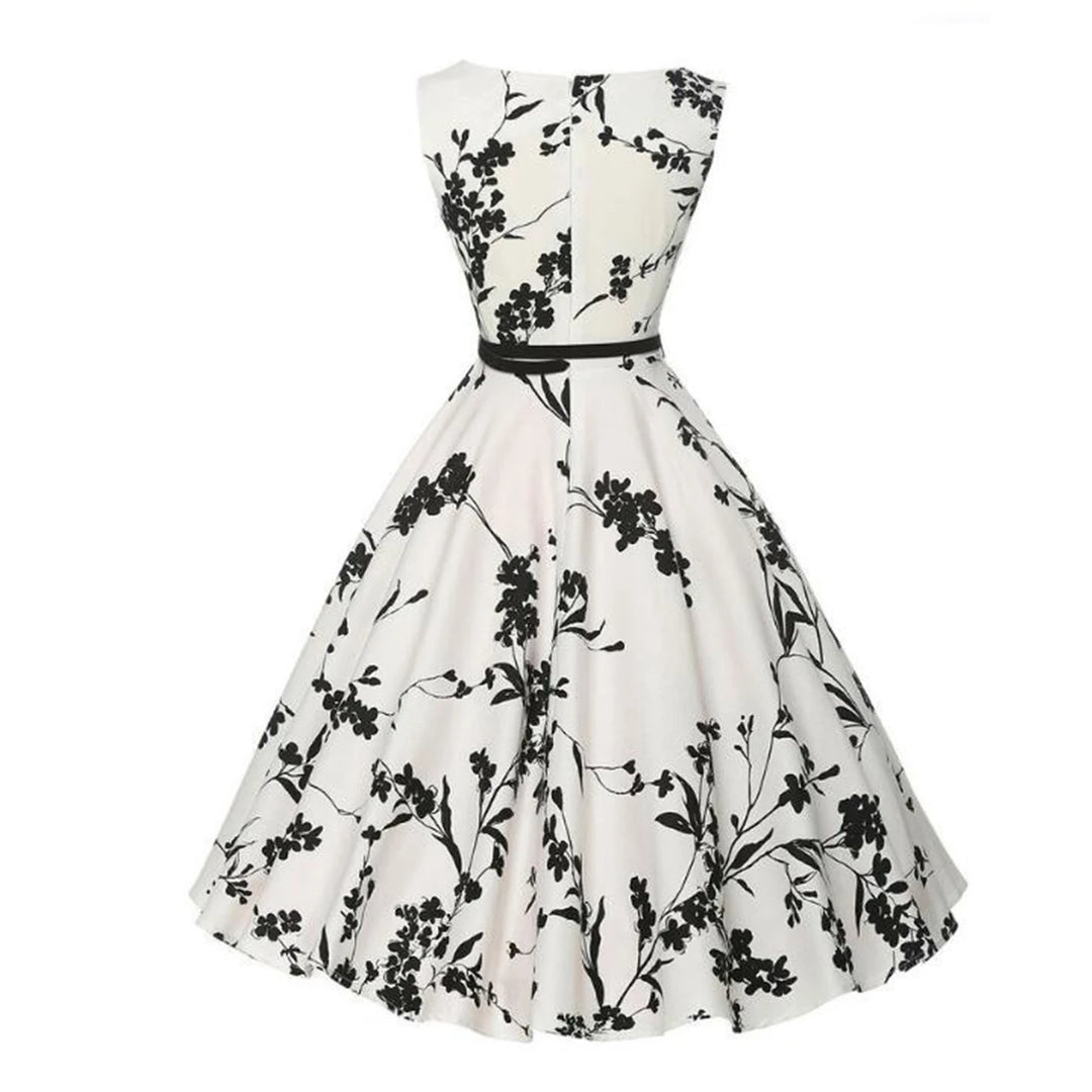 Greta | Retro Swing Floral Dress