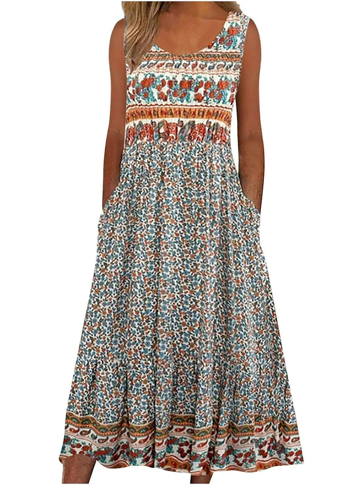 Bo | Boho Floral Pocket Sundress