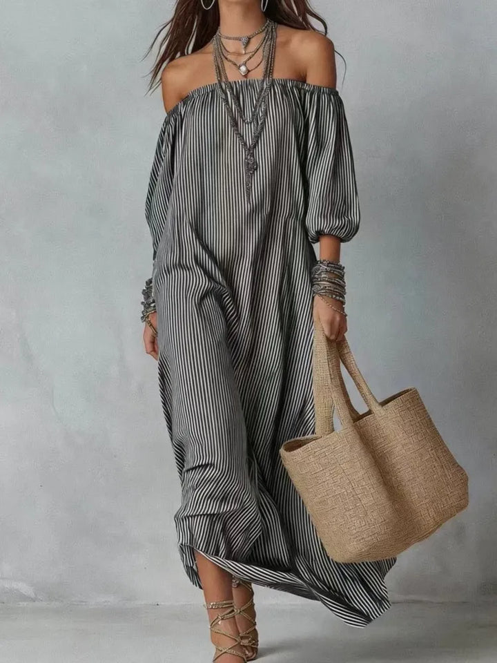 Willow™ Striped Off-Shoulder Maxi Dress