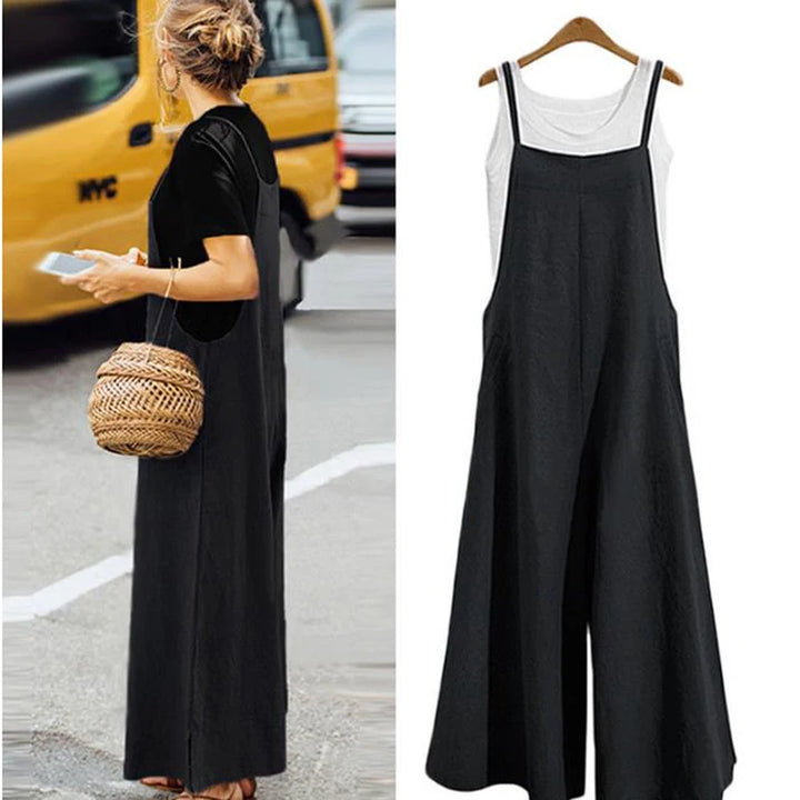 Harlow | Wide-Leg Linen Jumpsuit