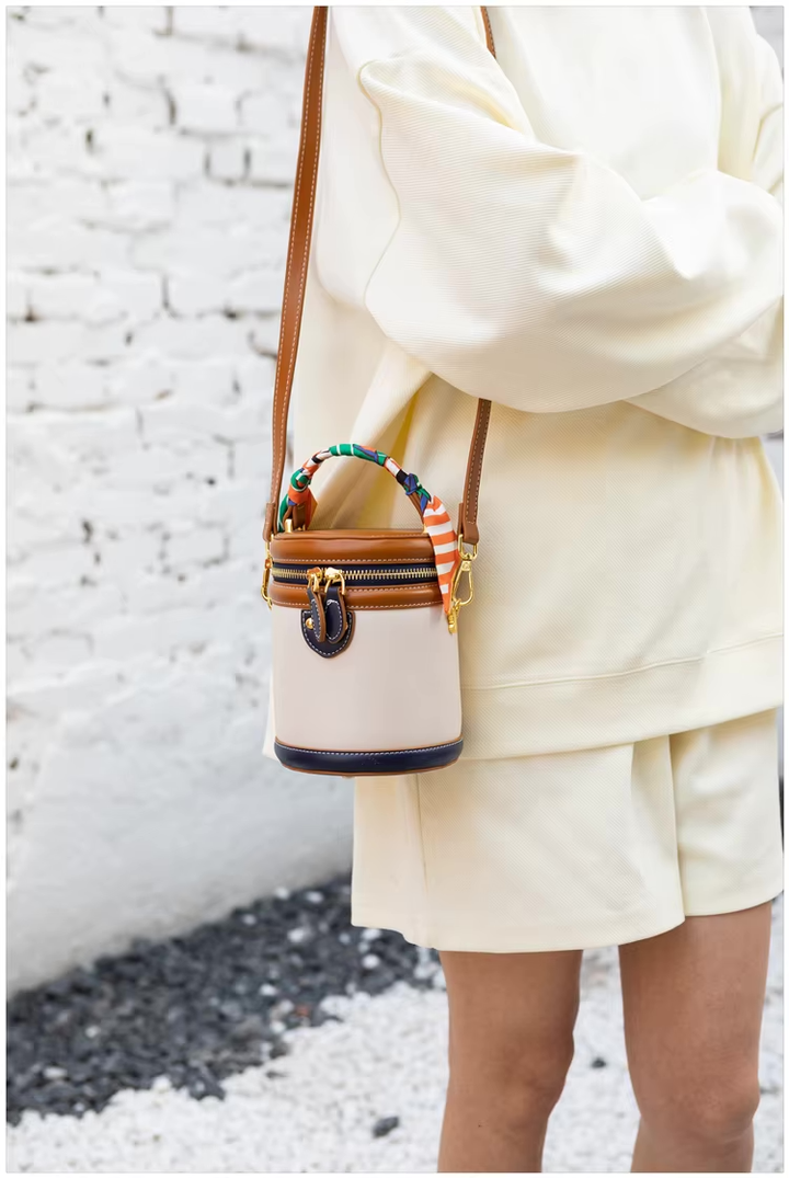 Juno | Bucket Bag with Scarf Handle