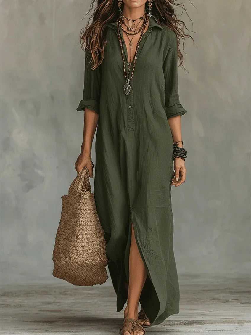 Eleanor™ Linen Maxi Dress