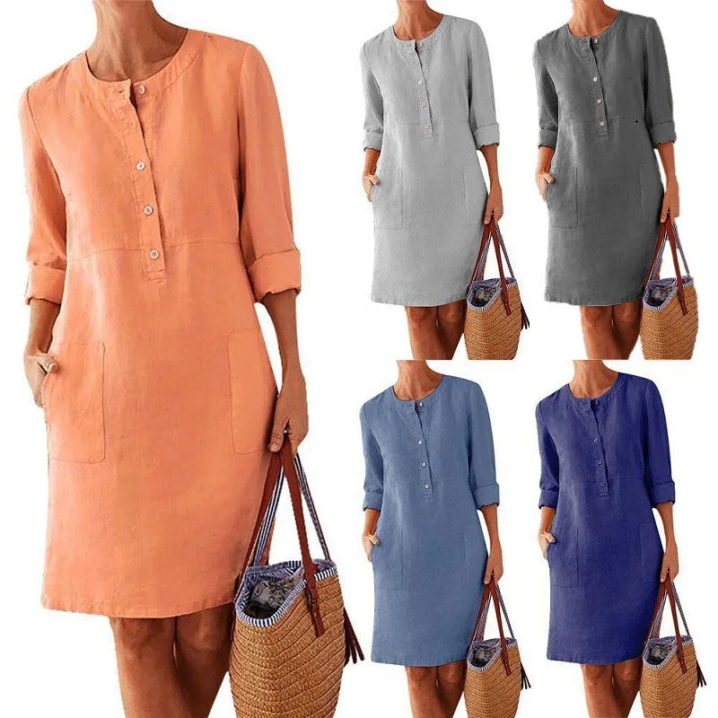 Tessa | Long Sleeve Tunic Dress