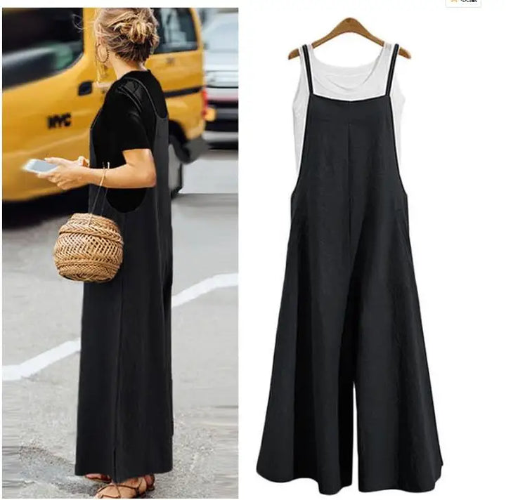 Harlow | Wide-Leg Linen Jumpsuit