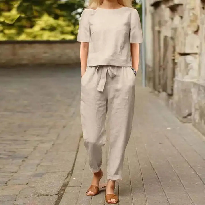 Rena | Tie-Waist Retro Set