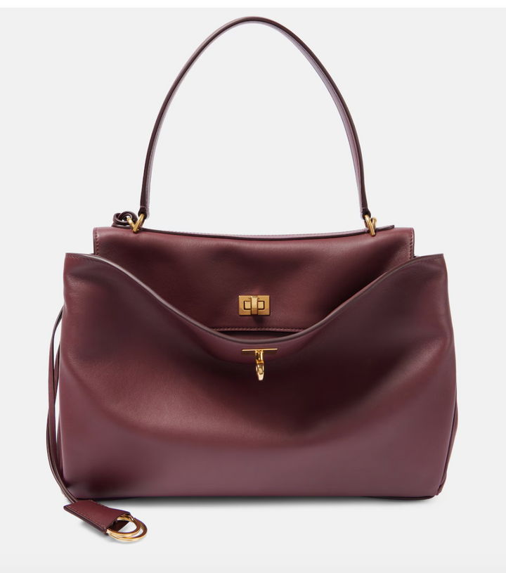 Luxurious vegan leather tote bag