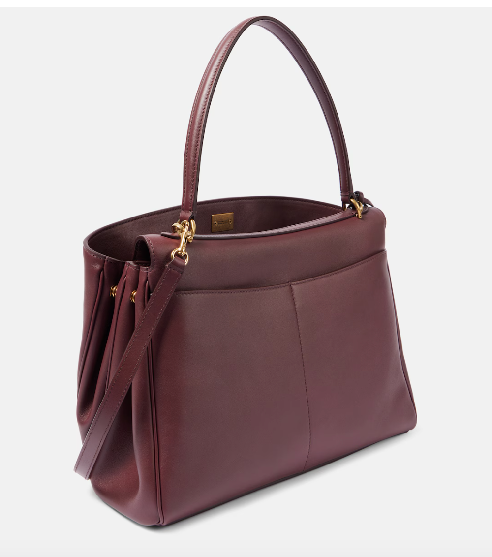 Luxurious vegan leather tote bag