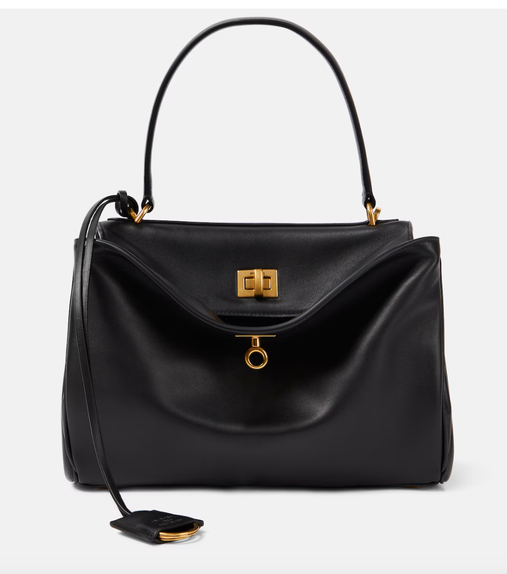 Luxurious vegan leather tote bag