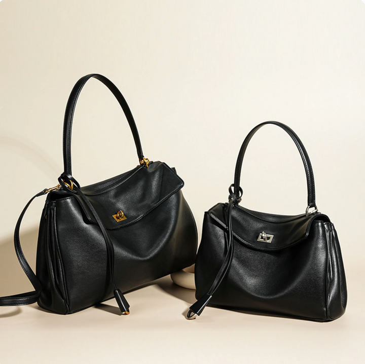 Luxurious vegan leather tote bag