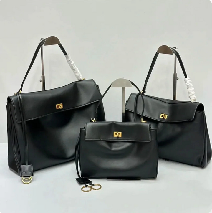 Luxurious vegan leather tote bag